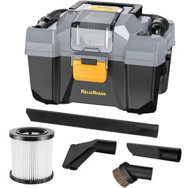 20V Cordless Vacuum Cleaner-Wet/Dry Shop Vac,2.6 Gallon Capacity,Compatible with DeWALT Batteries (Battery Not Included),Ideal for Cleaning Car,Home Spaces,and Workshops RCSV-20