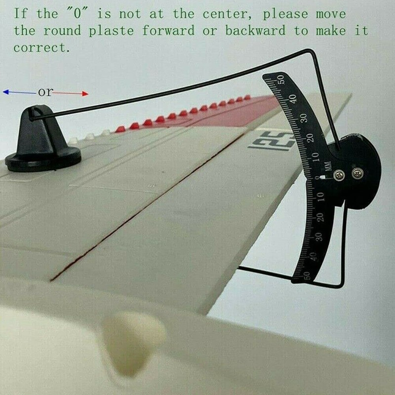 ZEZEFUFU 0-50° Measurement RC Fixed Wing Plane Model Inclinometer Aileron
