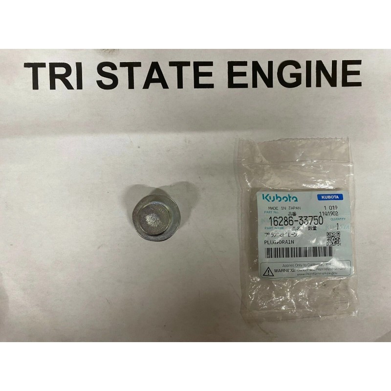 KUBOTA Drain Plug 16286-33750 D905 D1005 D1305 V1305 V1505 V2607