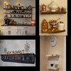 Antrader 4 Piece Floating Shelf Brackets, 6" Concealed Hidden Shelf