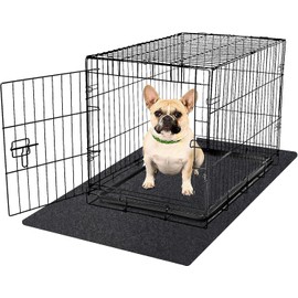 Dog Crate Kennel Pad Mat Liner, Dog Crate Mat for Training, Under Pet Cage Mat, Crate Mat to Protect Floors, Kennel Pad, Absorb, Waterproof, Non-Slip, Washable (48" x 29.1" - 1 Pack )