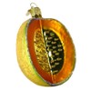 Cantaloupe Mouth Blown Glass Old World Christmas Ornament