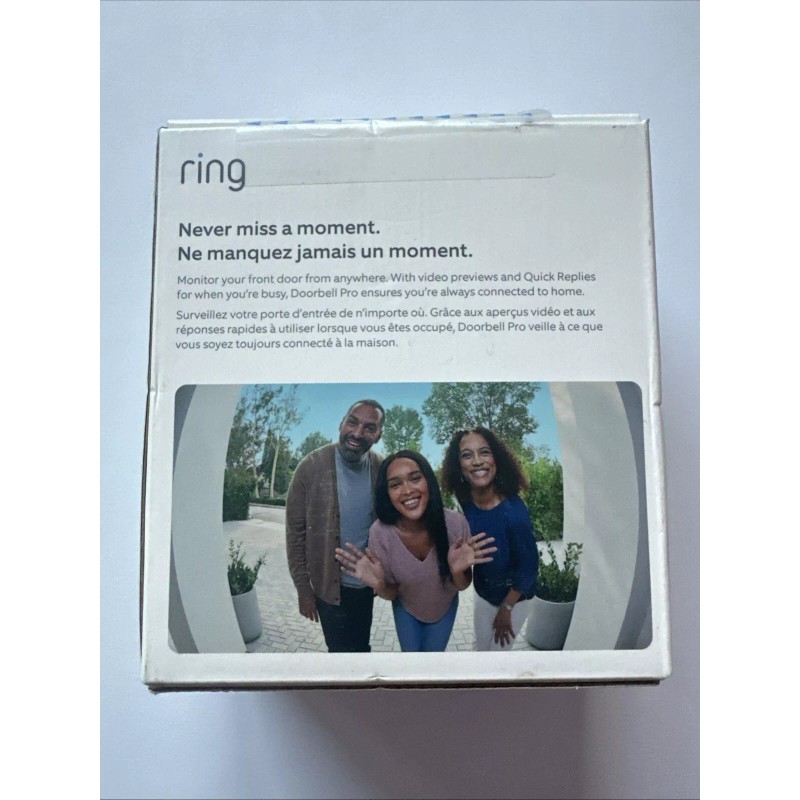 Ring Wi-Fi Video Wired Doorbell Plus - Satin Nickel
