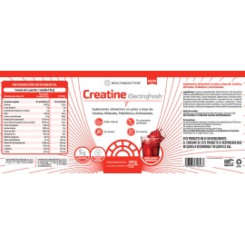 HEALTHADDICTION - Creatine ElectroFresh Jamaica 300g Creatina con Electrolitos, Aminocidos, Vitaminas y Prebiticos Suplemento en Polvo Sin Azcar,...