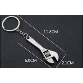 GT//Rotors Mini Silver Wrench Keychain Automotive Part Car Gift Key Chain & 3FT Tape Measurement