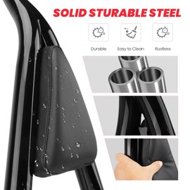 kekykm Detachable Motorcycle Rear Passenger Backrest Sissy Bar compatible with Harley Davidson Touring Street Glide Road Glide Road King Electra Glide 2009-2024