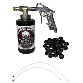 Pro Undercoating Gun Kit, with 1 Quart Bottle, 2 Wands, and 50 Rust Plugs
