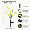 Solar Foxtail Garden Lights for Outdoor Decor – 3-Head LED