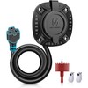 MICTUNING 20A 125V AC Port Plug with 5-in-1 T-Blade Adapter,