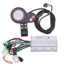 Kit de Controlador de Bicicleta eléctrica, Controlador de Scooter eléctrico con Panel de Control de Pantalla LCD e Interruptor de Cambio (Universal para con Pasillo o sin Pasillo) (36V 250 / 350W)