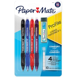 Paper Mate Profile Mech Mechanical Pencil, 0.7mm, #2 Medium Lead, 4/Pack (2105703)