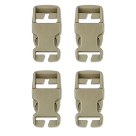 Multi-Size Plastic Buckle Repair Kit Quick Release Buckles No Sewing Required Buckles for Backpack Bag (4pcs Khaki,25 mm)