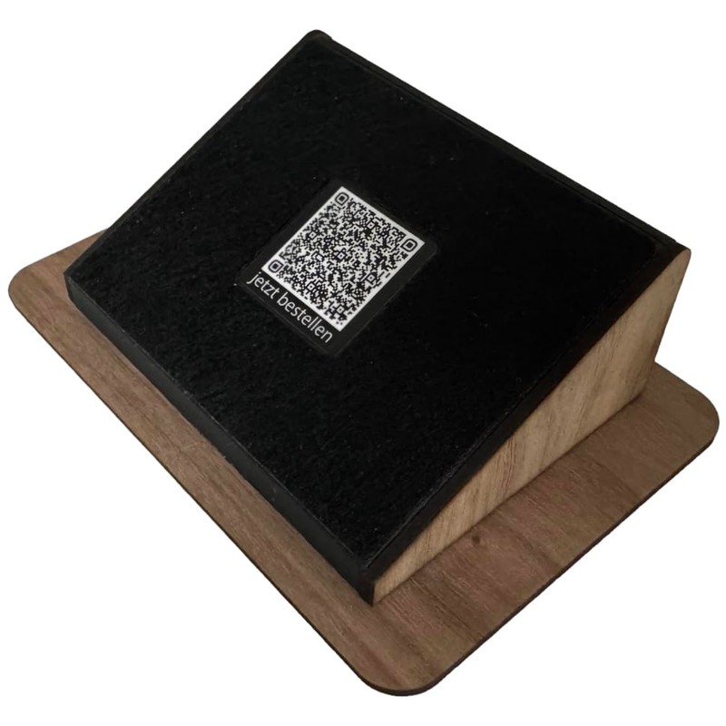 Evaluation system for easy collecting reviews. Sign stand for companies,