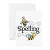 CafePress Spelling Greeting Cards Folded Greeting Cards (10-pack) Glossy