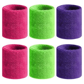 BEACE Sweatbands Sports Wristband for Men & Women - Moisture Wicking Athletic Cotton Terry Cloth Sweatband for Tennis, Basketball, Running, Gym, Working Out