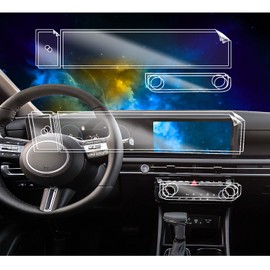 EUEKY 6PCS 2025 Hyundai Tucson Soft Screen Protector - 12.3 Inch, Glossy