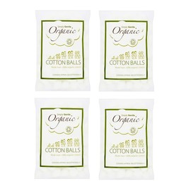 Simply Gentle Organic Cotton Wool Balls, 4 Pack (4 x 100 Balls)