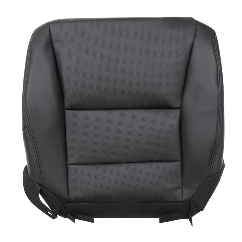 Priprilod Black Leather Front Passenger Side Bottom Replacement Seat Cover