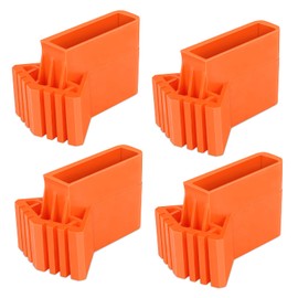 Ladder Feet, Pack of 4 - Ladder Non-Slip PVC Ladder Feet Non-Slip Rubber Covers, Ladder Protective Pads for Ladders for Telescopic Ladders, Technical Ladders, Herringbone Ladders