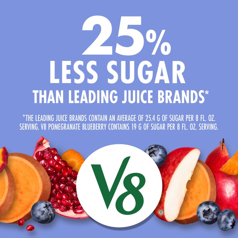 V8 Blends 100% Juice Pomegranate Blueberry Juice, Fruit and Vegetable