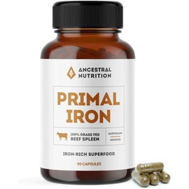 Ancestral Nutrition Primal Iron 90caps 100% Beef Spleen