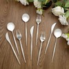 24 Silver Disposable Plastic Cutlery Spoon Fork and Knife Set