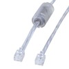 Sanwa Supply TEL-FST-7N2 Shielded Twisted Modular Cable with Core Silver