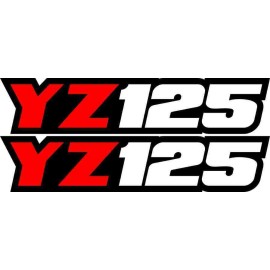 Factory EFX Red Yz125 Swingarm Airbox Number Plate Decals Stickers yz 125 graphics dirtbike