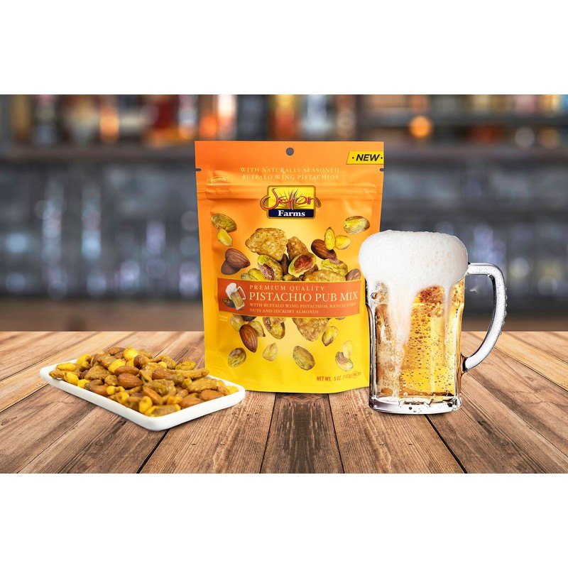 Setton Farms Pistachio Pub Mix 5 Oz. Bag. With Buffalo