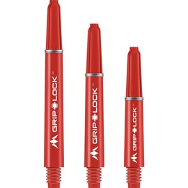 Mission Darts S1071 GripLock Durable Nylon Shafts | Tweenie Dart Stems | Red