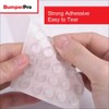Door Knob Wall Protectors 6-Pack, 2 Inch Clear Silicone Door