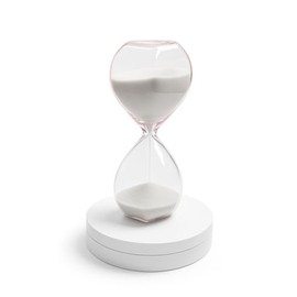 15-Minute Clear Pink Geometric Sand Timer – Modern Hourglass Decor for Desk, Meditation Aesthetic Time Management Tool
