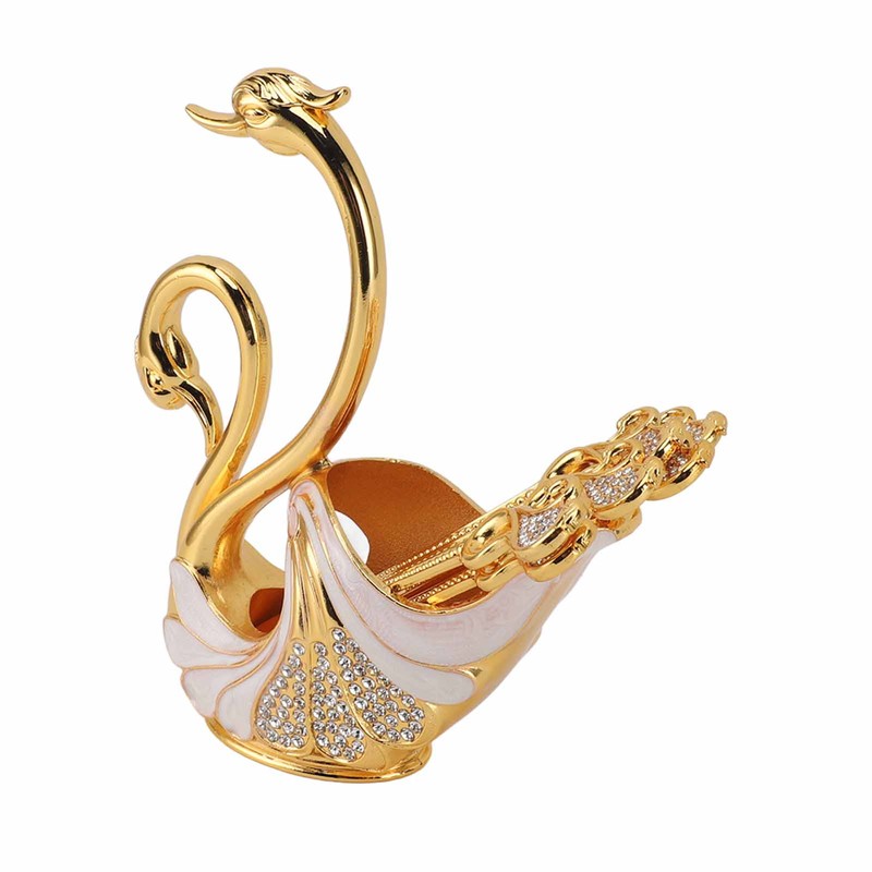 Swan Dinnerware Set Metal Tableware Cutlery Set Decorative Swan Base