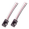ZORZA 2Pcs Dusk to Dawn Switch 12V-48V DC Photocell Sensor