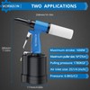 VORXEON Pneumatic Rivet Gun Kit with 500 Aluminum Blind Rivets