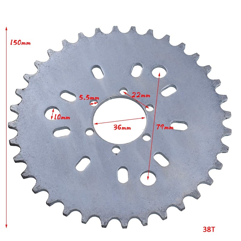sthus 38T Sprocket Adapter Fit 415 Chain 49cc 50cc 66cc