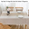 7CDXD Manteles para Mesa Rectangular,Mantel Rectangular,Mantel de Lino Tela rústica