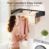 Vasunray Wall Mounted Clothes Drying Rack Folding Indoor, Foldable Laundry