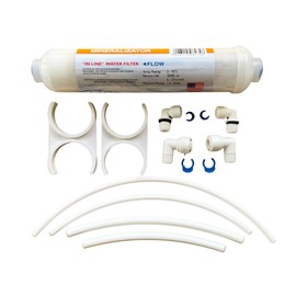 MyWaterClub 58 Minerals Inline Re-Mineralization Filter, 3/8" and 1/4" Quick Connect Fitting, Restore Essential Minerals, set for upgrading Reverse Osmosis System