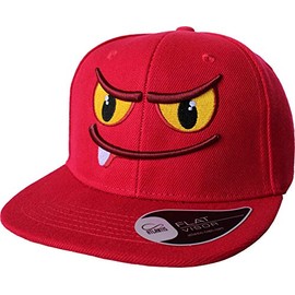 Baddery Children's Cap: Tooth Monster – Cap Boys Cap Boys Sports Hat, red