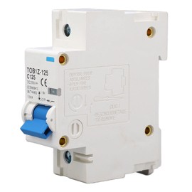 DC Circuit Breaker 1P 125A 250V DIN Rail Mounted Arc Extinguishing Solar Isolator Switch for Solar PV System TOB1Z 125 C125