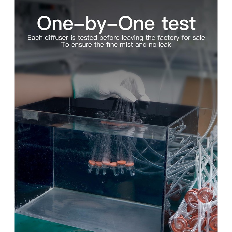 Clscea CO2 Diffuser for Aquarium Plant Mini CO2 Atomizer, U-Shaped-L