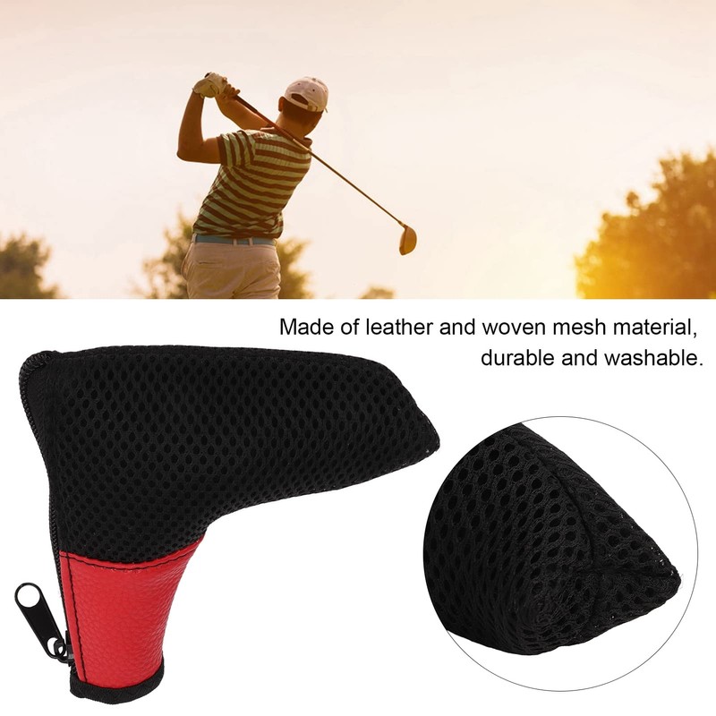 L Shaped Club Cover, Mesh Club Cover with Zipper Closure