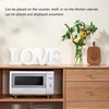 Wood Love Sign White One Piece Design Exquisite Beautiful Wooden