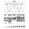 sourcing map 285pcs G16 Precision Balls Assortment Kit 3/32"- 1/2"