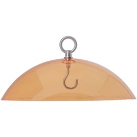 Birds Choice 10" Protective Dome Cover for Hanging Bird Feeders, Coral