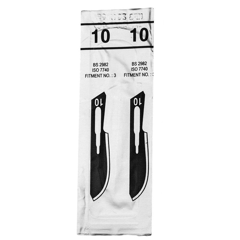 Scalpel Blade No. 10 Carbon Steel – Individually Sterile Packed