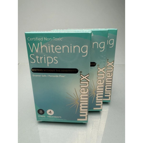 Lumineux non toxic Teeth Whitening Strips 12 Treatments/24 Strips Total