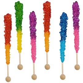 Fruidles Rock Candy Lollipops, Luck of the Irish Pops Candy Suckers, Color and Flavor Assortment, Individually Wrapped (Pack of 12)