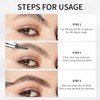 Waterproof & Sweat-Resistant Eyebrow Pencil - 4 Tip Design for